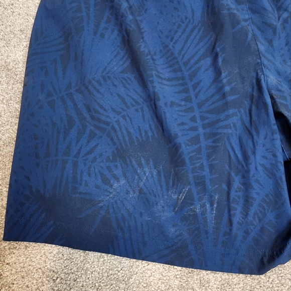 Chubbies Mens sport short blue palms with neon yellow spandex size XXL - Picture 6 of 9